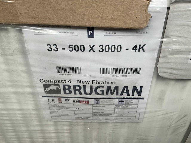 Brugman compact 4 - new fixation radiator (500x3000 mm) - afbeelding 3 van  3