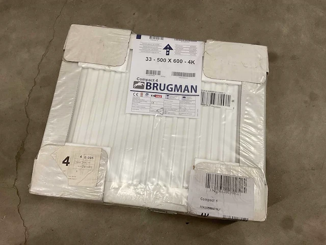 Brugman compact 4 500x600mm t33 radiator - afbeelding 3 van  3
