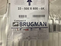 Brugman compact 4 500x600mm t33 radiator - afbeelding 1 van  3