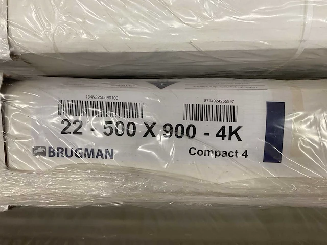 Brugman compact 4 500x900mm t22 radiator - afbeelding 3 van  3