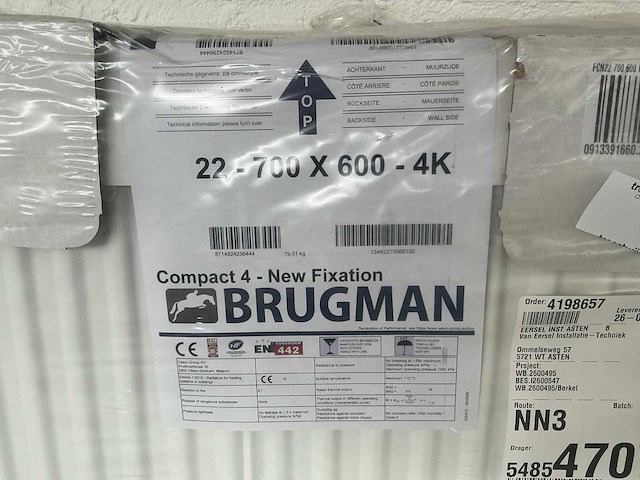Brugman compact 4 new fixation 22-700x600 radiator - afbeelding 3 van  4