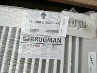 Brugman compact 4 paneelradiator (200x50 cm) - afbeelding 1 van  2