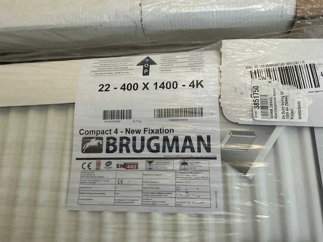Brugman compact 4 radiator (140x40 cm) - afbeelding 2 van  3