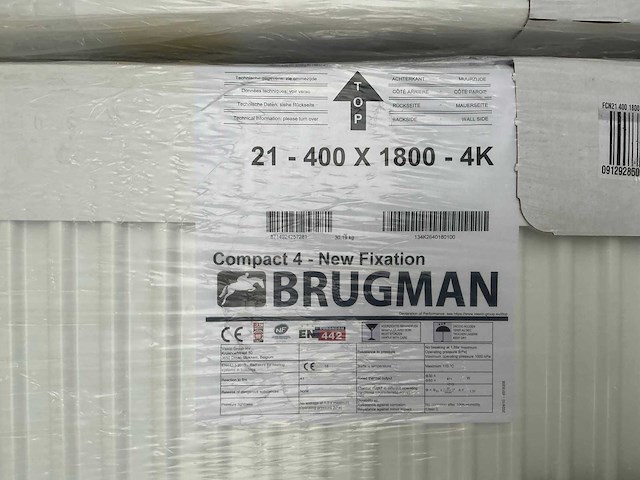 Brugman compact 4 radiator 180x40cm (2x) - afbeelding 3 van  4