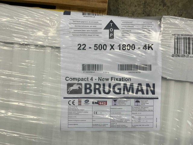 Brugman compact 4 radiator 180x50cm - afbeelding 3 van  4