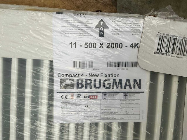 Brugman compact 4 radiator 200x50cm - afbeelding 2 van  4