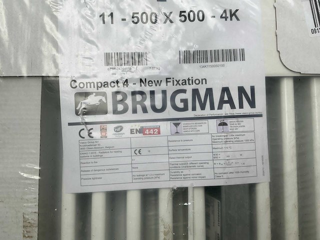 Brugman compact 4 radiator 50x50cm - afbeelding 1 van  2