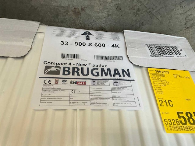 Brugman compact 4 radiator (90x60 cm) - afbeelding 2 van  3