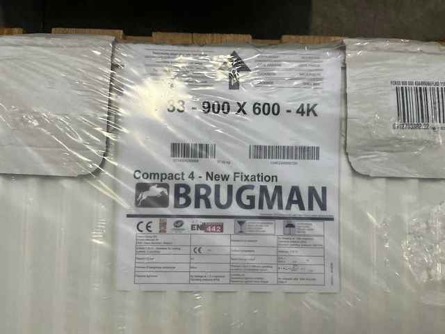 Brugman compact 4 radiator 90x60cm - afbeelding 4 van  4