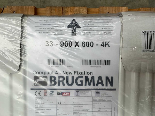 Brugman compact 4 radiator 90x60cm - afbeelding 2 van  2