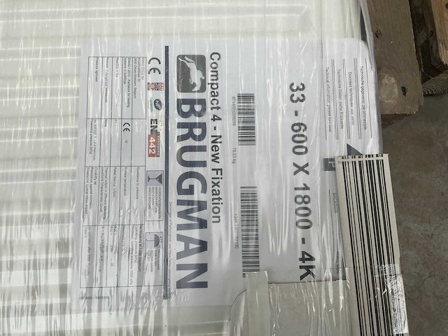 Brugman compact 4 radiator radiator (600x1800 mm) - afbeelding 3 van  3