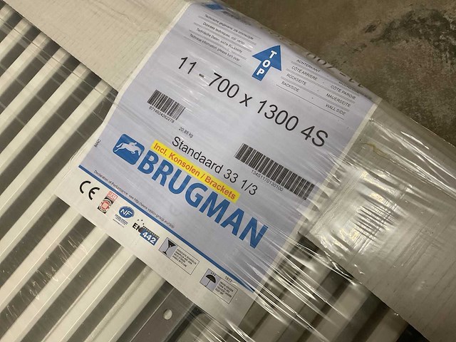Brugman standaard 33 1/3 t11 700x1300mm 4s radiator (3x) - afbeelding 4 van  5