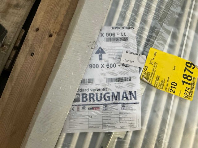 Brugman standard verzinkt radiator 90x60cm - afbeelding 2 van  3
