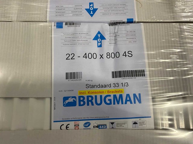 Brugman type 22 paneelradiator (8x) - afbeelding 6 van  6