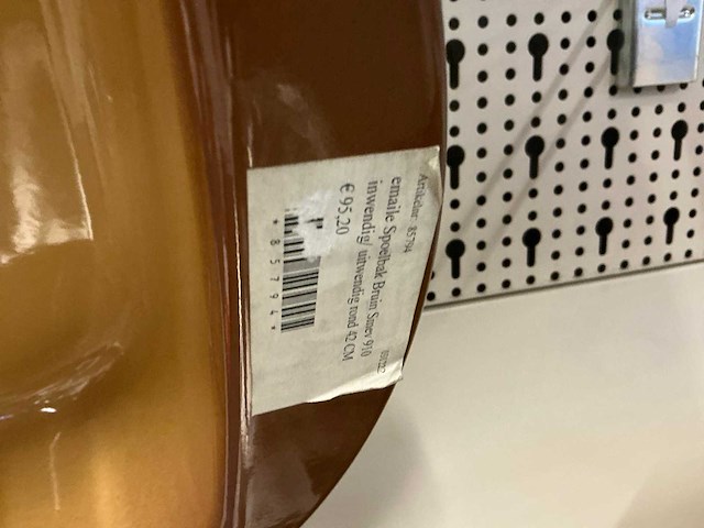 Bruin emaille spoelbak (2x) - afbeelding 3 van  5