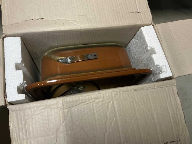 Bruin emaille spoelbak (2x) - afbeelding 4 van  5