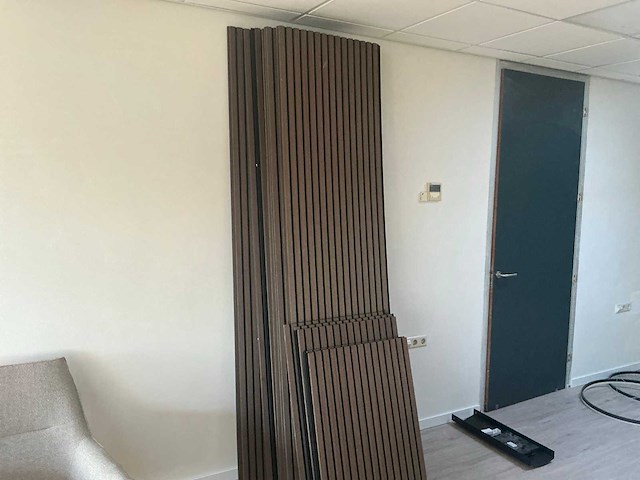 Bruine akoestische wandpanelen (14x) - afbeelding 2 van  3