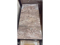 Bruine marmerlook tegels b-keuze 30×60 cm – ca. 40 m² - afbeelding 1 van  1