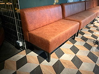 Bruin/zwart wand bank - afbeelding 2 van  3