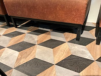 Bruin/zwart wand bank - afbeelding 3 van  4