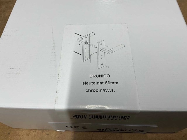Brunico deurbeslag (4x) - afbeelding 3 van  3