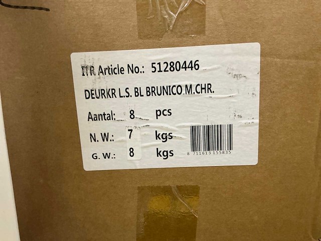 Brunico deurkruk/langschild (16x) - afbeelding 5 van  5