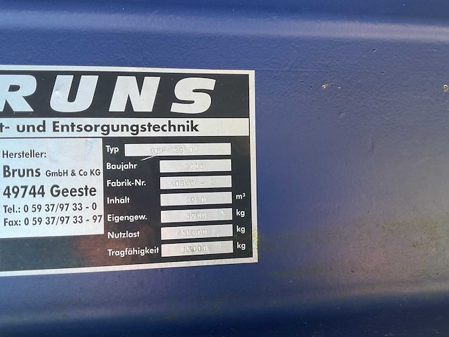 Bruns aup 29 d perscontainer - afbeelding 10 van  10