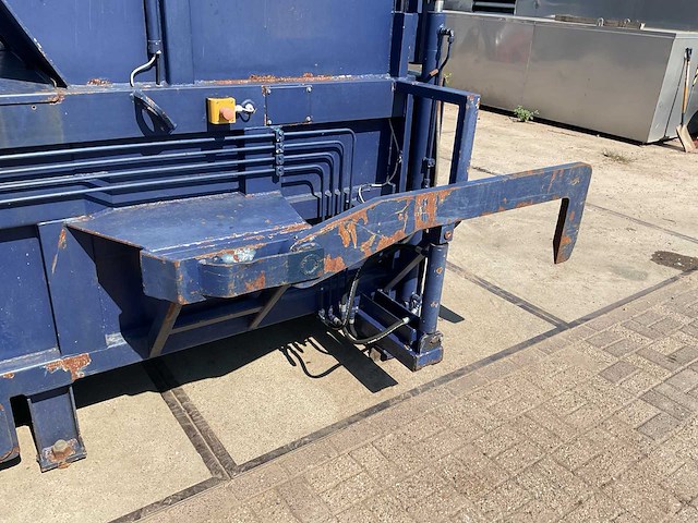 Bruns up1600 stationaire afvalpers met afzetcontainer - afbeelding 10 van  20