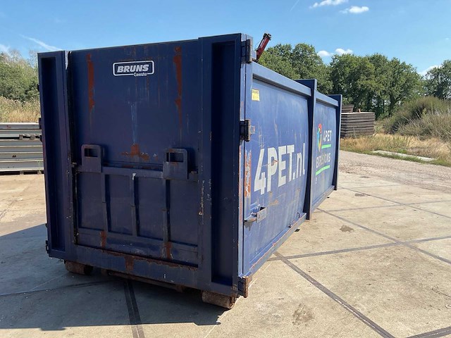 Bruns up1600 stationaire afvalpers met afzetcontainer - afbeelding 15 van  20