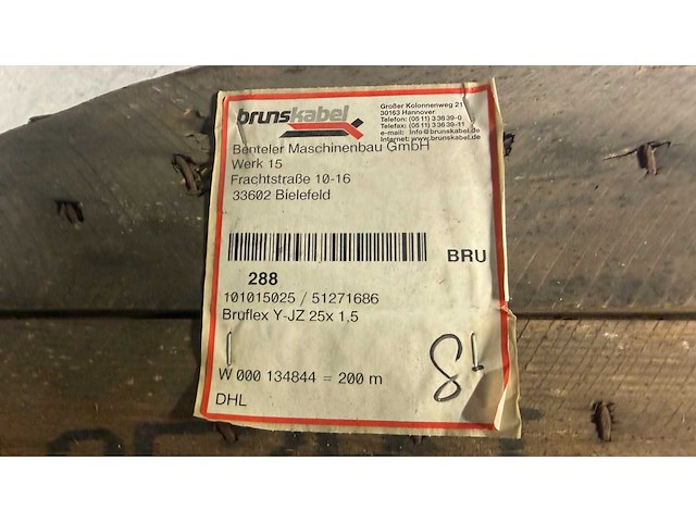 Brunskabel bruflex y-jz 25 x 1.5 elektra kabel op rol - afbeelding 4 van  4