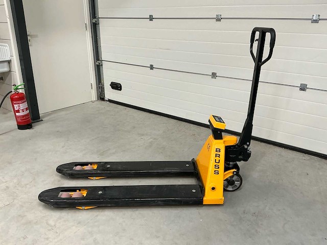 Bruss hand hydraulische palletwagen met weegsysteem - afbeelding 3 van  10