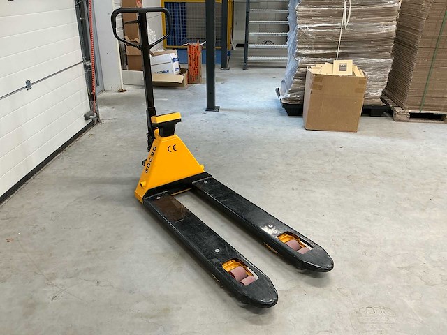 Bruss hand hydraulische palletwagen met weegsysteem - afbeelding 6 van  10
