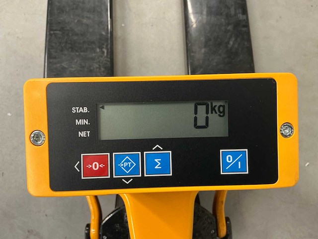 Bruss hand hydraulische palletwagen met weegsysteem - afbeelding 9 van  10