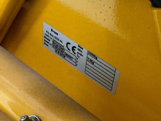 Bruss hand hydraulische palletwagen met weegsysteem - afbeelding 10 van  10