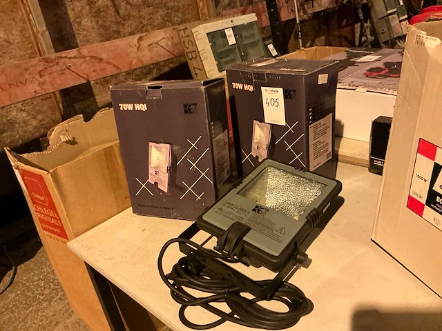 B&s light 70w hqi bouwlamp (2x) - afbeelding 1 van  3