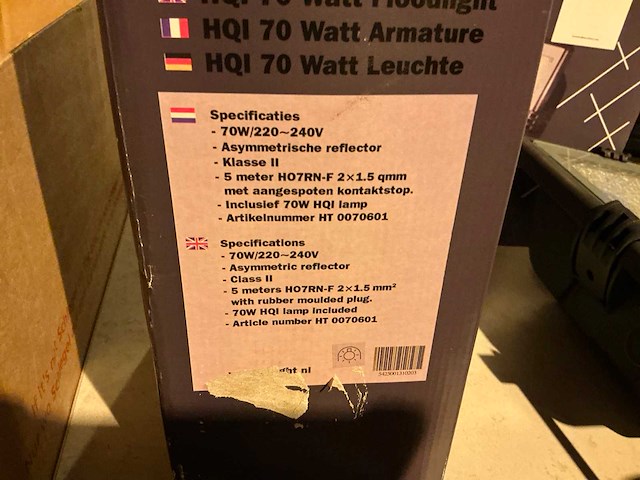 B&s light 70w hqi bouwlamp (2x) - afbeelding 3 van  3