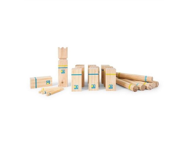 Bs toys kubb werpspel - zweeds spel - 2 tot 12 spelers hout - afbeelding 1 van  6