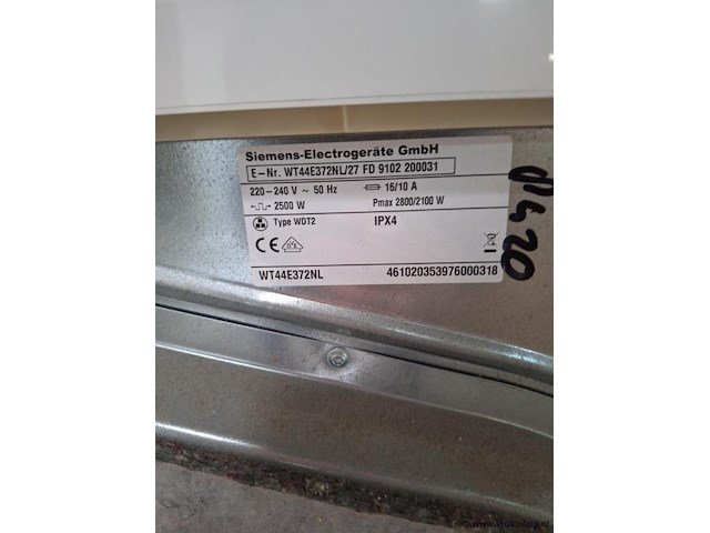 Bsh condensdroger wt44e372nl - afbeelding 3 van  3