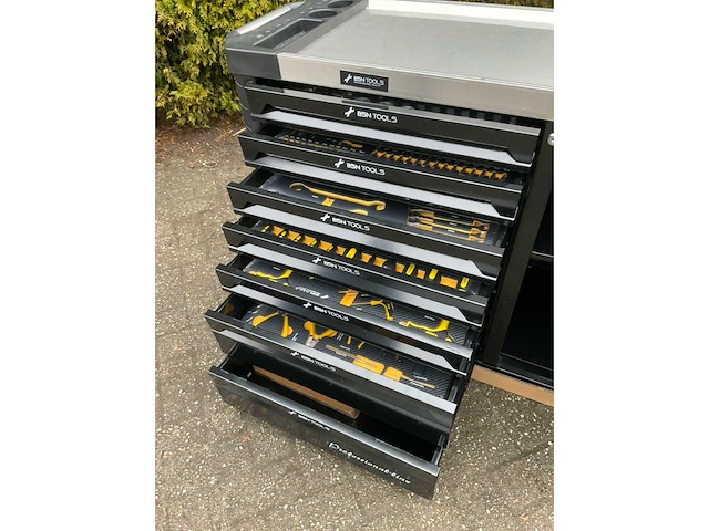 Bsn - professional quality tools - gevulde gereedschapswagen - 262 pc’s - afbeelding 3 van  20
