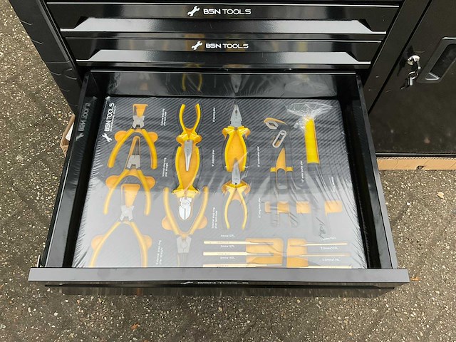Bsn - professional quality tools - gevulde gereedschapswagen - 262 pc’s - afbeelding 6 van  20