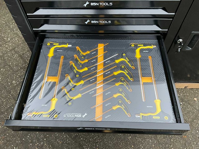 Bsn - professional quality tools - gevulde gereedschapswagen - 262 pc’s - afbeelding 7 van  20