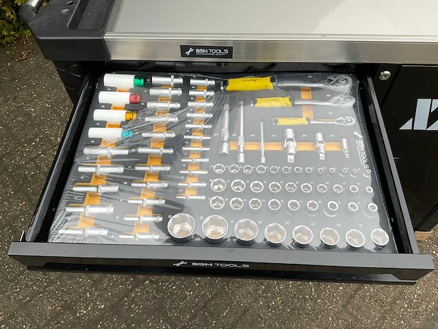 Bsn - professional quality tools - gevulde gereedschapswagen - 262 pc’s - afbeelding 11 van  20