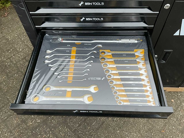 Bsn - professional quality tools - gevulde gereedschapswagen - 262 pc’s - afbeelding 9 van  20
