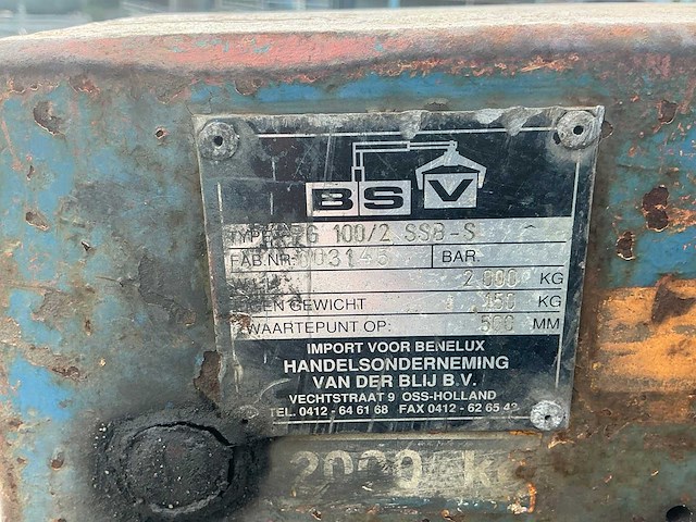 Bsv pg100-2 ssb-s pallethaak - afbeelding 6 van  6