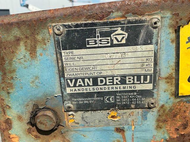 Bsv pg100-2 ssb-s pallethaak - afbeelding 5 van  5