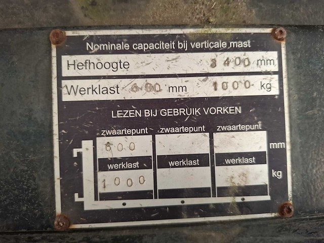Bt - 1000kg - meerij stapelaar - afbeelding 4 van  5