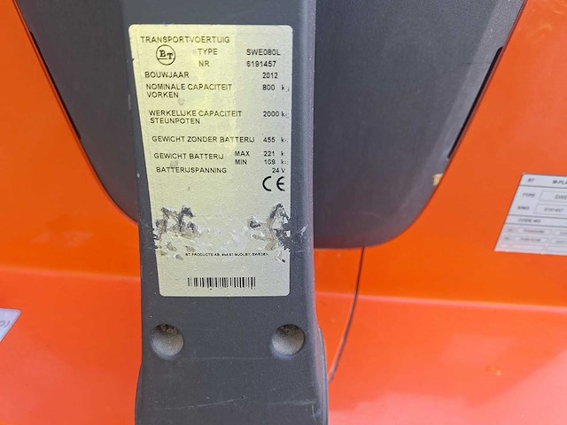 Bt - 2012 - swe - stapelaar - afbeelding 9 van  9