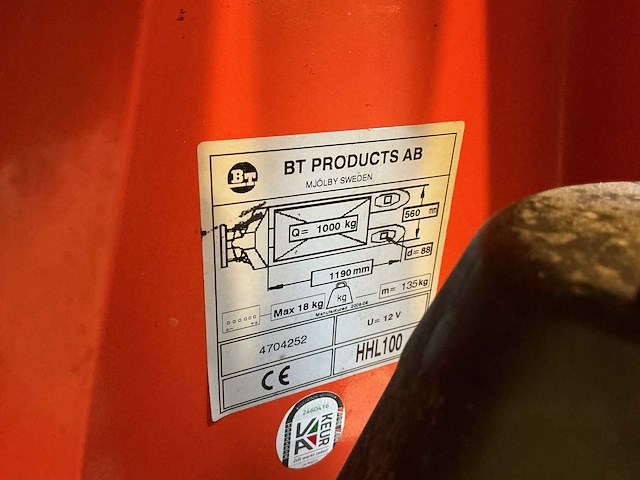Bt - hhl100 - hydraulic hand pallet trucks - afbeelding 5 van  5