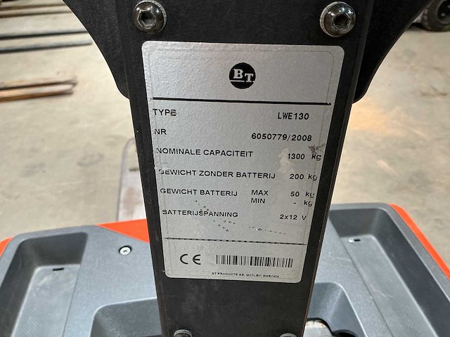 Bt - lwe 130 - hydraulic hand pallet trucks - 2008 - afbeelding 6 van  6