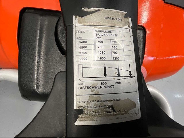 Bt - spe 160l - stapelaar triplex - hefhoogte 5.40 meter - freelift - 2016 - acculader - afbeelding 15 van  23